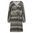 Tramotana jurk met zigzag print greys D01-13-501
