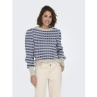 JDY print trui cement medieval blue 15304813