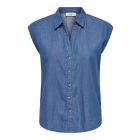 JDY mouwloze denim blouse blue 15327353