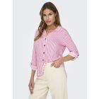 JDY streep blouse white shocking pink 15329311