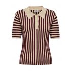 JDY streep polo tapioca cabernet 15354079