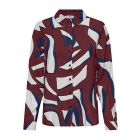 JDY print blouse tapioca cabernet 15354240