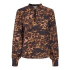 JDY print blouse leather brown 15358196
