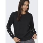JDY sweater met hartjes black 15355417