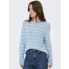 JDY streep trui cashmere blue 15312077