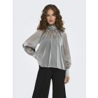 JDY blouse met strik silver 15335455