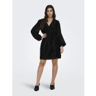 JDY overslag glitterjurk black 15335628