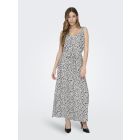 JDY lange print jurk white/ leo  15325234