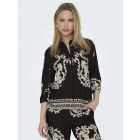JDY viscose print blouse black 15351590