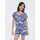 JDY viscose print blouse surf the web 15198141