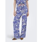 JDY viscose print broek surf the web