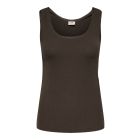 JDY rib top chocolate brown 15374323