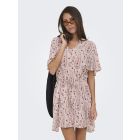 JDY viscose print jurk cloud dancer 15370081
