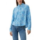 QS print bllouse blue green 2126744 60A2