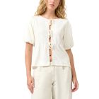 QS by S. Oliver shirt met strik off white 2178478 