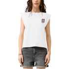 QS by S. Oliver katoenen shirt white 2181322 01D0