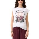 QS by S. Oliver print shirt white 2181324 01D1