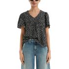 QS by S. Oliver print blouse black 2169377 99A0