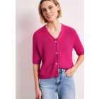 Street One katoenen vest magenta 254139 17281