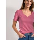Street One heart neck shirt berry 324775 17846