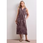 Street One viscose print jurk rouge 144973 27820