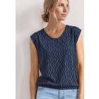 Street One print top ashen blue 325634 27867