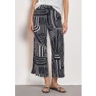 Street One print broek darkest blue 381352 27915