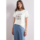 Street One print shirt off white 325467 30108