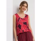 Street One print top salsa red 325459 37504