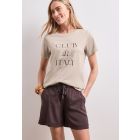 Street One print shirt clay sand 325467 37727