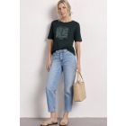 Street One print shirt bound green 325311 37742