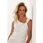 Tramontana top met knoop off white Q14-16-403