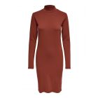 Jacqueline de Yong turtle col jurk brown 15184110