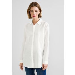 3020372 White Striped Sleeve Blouse