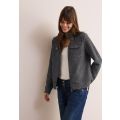 Cecil B212594 Bouclé Blouson, Cool Salvia Green, M Donna