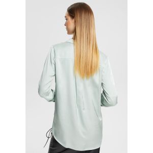 Esprit zijdenlook blouse aqua green 122EO1F305 392