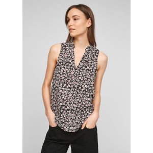 QS designed by blouse top black 2062929 99A1
