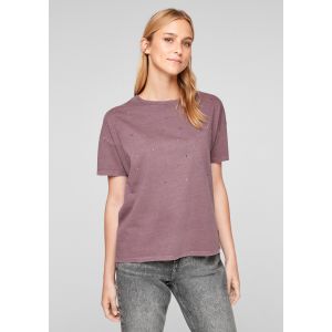 QS shirt met steentjes purple 2102180 47D0