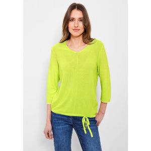 Cecil v-hals shirt lime light yellow 302319 14749
