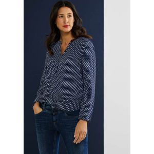 Street One print blouse deep blue 343853 31238