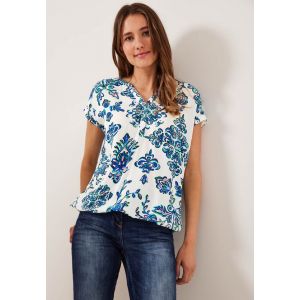 Cecil print blouse vanilla white 344025 33474