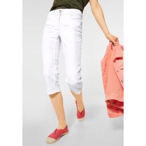 Cecil 3/4 denim Scarlett white 374031 10438