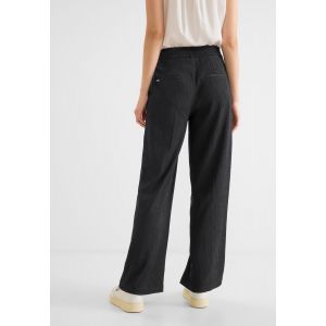 Street One crinkle look broek black 376513 10001