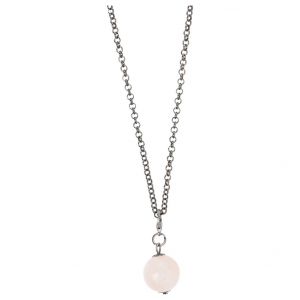 Cecil lange ketting parelsteen lila 580015 20130-A