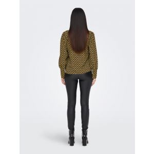 JDY print blouse dried tobacco 15270304