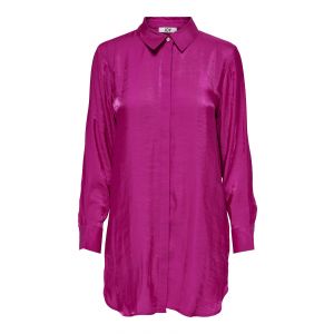 JDY lange satijnlook blouse fuchsia 15277532