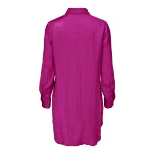 JDY lange satijnlook blouse fuchsia 15277532