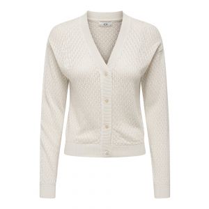 JDY structuur brei vest eggnog 15294221
