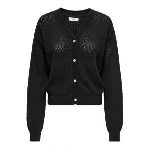 JDY structuur brei vest black 15294221