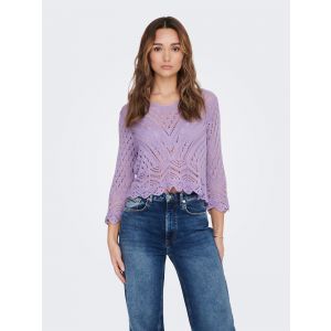 JDY gehaakte trui purple rose 15212788